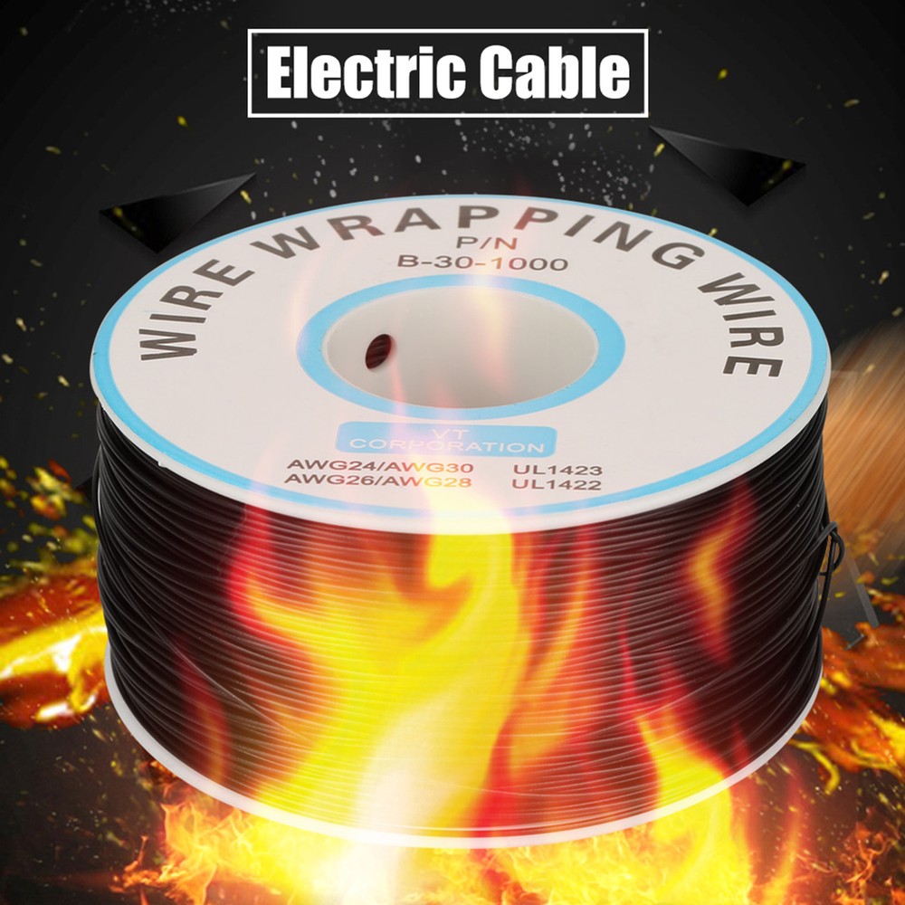 1 Roll Wire-Wrapping Single Copper Wire Strand 30AWG Cable 0.25mm Core Diameter