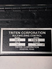 Triten Bulk Welding Control Box Model # EMC3 120 Volts Powder Feed Adjust