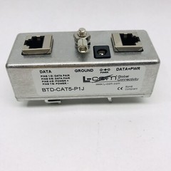 L-COM #BTD-CAT5-P1J SINGLE PORT DIN MNT:CAT5 PASSIVE POE
