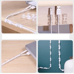 Self Adhesive Cable Clips Stays Wire Tidy Organiser Holder Wiring Clamp Stick On