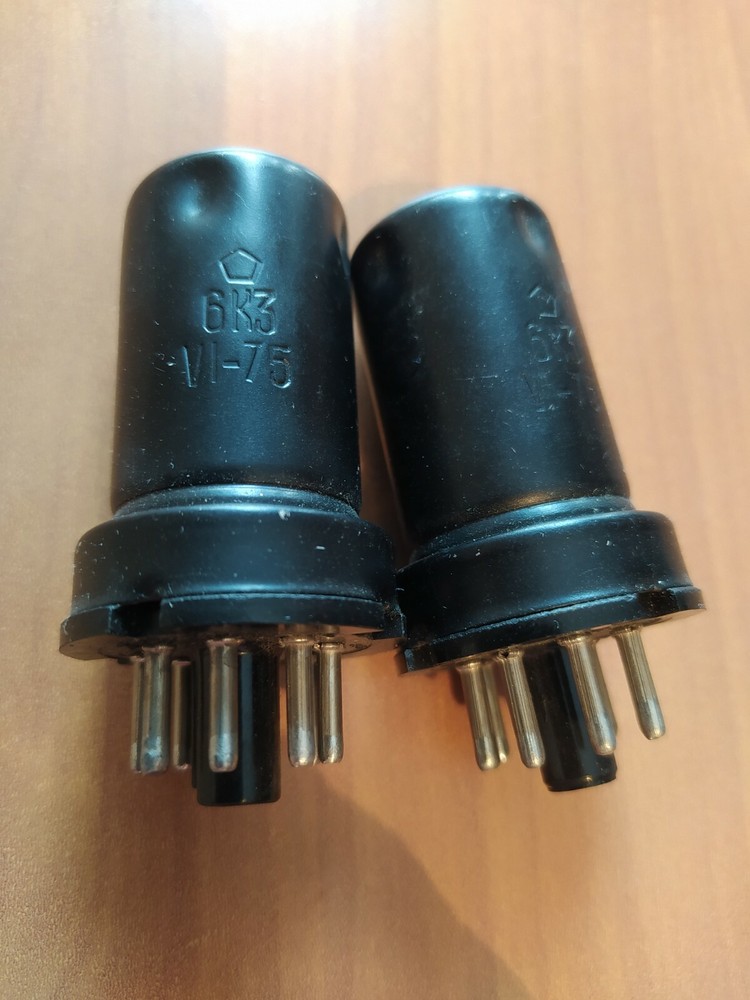 2pcs 6K3 RUSSIAN VACUUM PENTODE TUBE NOS = 6SK7 = 6K17B USSR 1975