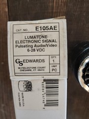 Edwards E105AE Pulsating Visual Signal Indicator Light Lumatone 6-28 VDC