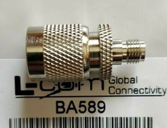 (3pcs) L-COM BA589 Coaxial Adapter TNC Male to SMA Female
