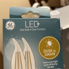LED+ Light Bulb, Daylight, Dusk-to-Dawn, 500 Lumens, 5-Watts, 2-Pk. -93121494