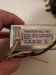 Touch-Plate Relay TVR-1 / TPS-0120 Power Supply Transverter 120V 28.5VDC NEW