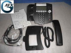 Polycom SoundPoint IP 450, +90d Wrnty, Handset, Stand & Cables: 2200-12450-025