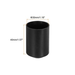 10PCS,Heat Shrink End Cap 30mm ID x 40mm L 2:1 Ratio Heat Shrink Tube Cap Black