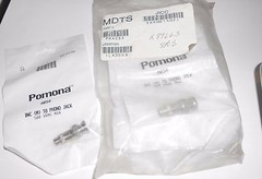 LOT OF 8 POMONA 4054 BNC[M] TO PHONO JACK 500 VRMS MAX