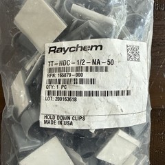50 Pack Raychem TraceTek TT-HDC hold down clips TT-HDC-1/2-NA-50