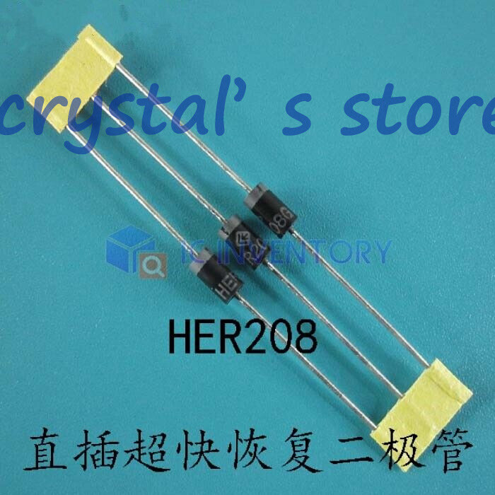 100PCS HER208 2.0A HIGH EFFICIENCY RECTIFIER IC New Best Price Quality