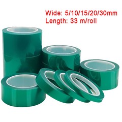 High Temperature Polyester Film PET Tape, 5mm-30mm X 33m, For Paint Insulation