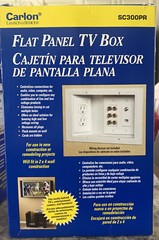 Carlon Flat Panel TV Electrical Box -SC300PR – For New Construction & Remodel