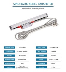SINO SDS2MS 2 Axis Digital Readout DRO and Linear Scales / KA300 Linear Sensor