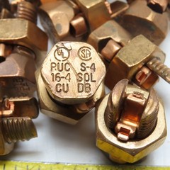 Copper 16-4 SOL Split Bolt Connector Lug Lot Of 12