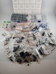 HUGE NEW 1200+ Capacitors, Resistors, etc. Electronic Components Lot