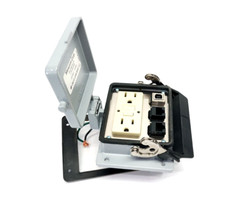 Mencom GF-2RJ45-USB-BFAF-32 Panel Interface Connector, GFCI Duplex, RJ45, USB