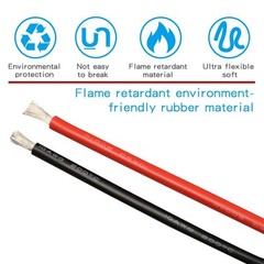 BNTECHGO 10 Gauge Silicone Wire 5 ft red and 5 ft Black Flexible 10 AWG Stranded