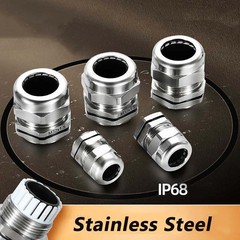 IP68 WATERPROOF CABLE GLAND STAINLESS COMPRESSION JUNCTION M8 – 100 ¦ PG7 – PG63