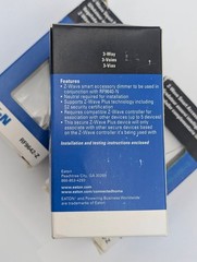 3 PACK! EATON RF9642-ZAW Z-Wave Plus Accessory Dimmer, Alpine White