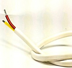 12/2 AWG Gauge Marine Grade Wire, Boat Cable, Tinned Copper, Flat Red/Yellow