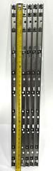 (Qty 6) Corning Repl Channel Bars for Fiber Closures, 5x Threaded, 1x Unthreaded