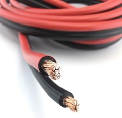 Battery Booster Jumper Cable Twin Wires Flexible Pure Copper 4 Gauge AWG Size
