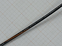 Atlas Wire #16awg 26x30T UL-1007/1569 Lead Wire 300V Black/Orange Stripe /100ft