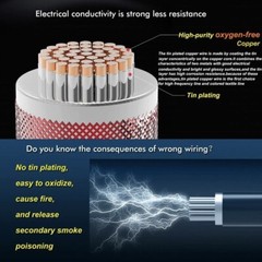 TUOFENG 26 AWG Stranded Wire Kit-Flexible Silicone Wire 6 different colored 33Ft