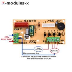 Universal Maintenance Board Remote Control Circuit Board for Electric Fan Repair
