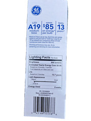 96 BULBS Packages GE 60 Watt LED Standard light bubs BEST PRICE Online 50 CENTS