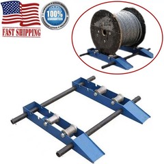Cable Drum Roller Reel Dispenser for Cable Drums Dia. 12-47″ Load 3307lb/1500KG