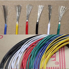 22AWG 0.31mm² Flexible Silicone Wire Cable , HIGH TMPE 200℃, 3KV High Voltage