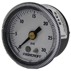 151001T01BXUC30# Ashcroft 1 1/2 Dial Gauge with Black Painted Steel -IPC