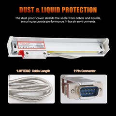 TOAUTO 2/3Axis 8” LED Digital Readout +TTL Glass Linear Scales Dro Kit for Mill