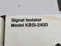 KB Electronics 9431 KBSI-240D Signal Isolater 115/230VAC 50/60Hz 0-10VDC