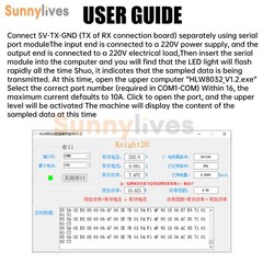HLW8032 AC Voltage and Current Collection Serial Port Output Module UART Max 10A