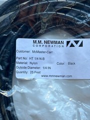 MM Newman HT 1/4 N-B Heli-Tube Fire Resistant Polyethylene Cable Wrap 25ft – New