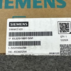 Siemens 6SL3210-5BB17-5UV1 Sinamics V20 1 Phase 200/240V 47-63HZ Indus Converter