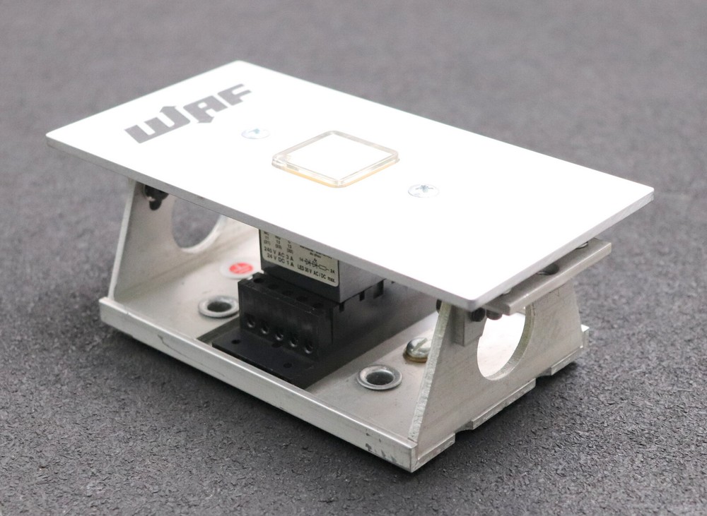Schäfer/WAF installation module KT28 240VAC 3A 24VDC 1A with aluminium trim 140x72mm