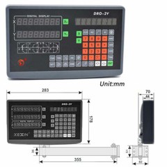 3Axis Digital Readout DRO Display 1um Linear Scale 350&400&650mm High Precision