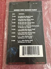 Morris 21257 0-45 Cloth Wire and Cable Markers Book New In Pack