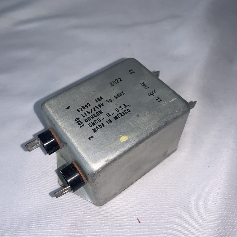 CORCOM 115V/250V 50HZ/60HZ 10A F2649 Electrical EMI Filter