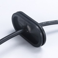 Oval Blanking Blind Rubber Wiring Grommet Dual Sided Closed Cable Hole Plug Bung