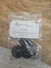 Bertech FGC151M 15 Ft. Low Profile Ground Cord w/10mm Stud for ESD Floor Mats