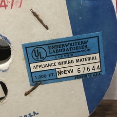 5953 ALPHA WIRE – 950’+ Redish – 26awg Solid Silver Plated OFHC Kynar 5mil 1970s
