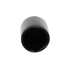 10mm Inner Dia Rubber Hose End Cap Screw Thread Protector Cover Black 100pcs