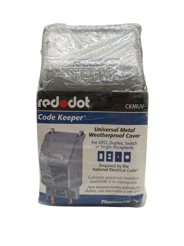 💥Red Dot CKMUV 3-1/4″ D 1-Gang, (1) GFCI, Weatherproof While-In-Use Cover, 1 pc