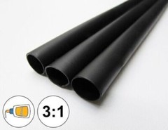 Waterproof Marine 3:1 Heat Shrink Tubing Glue Adhesive Lined Black or Red Ratio