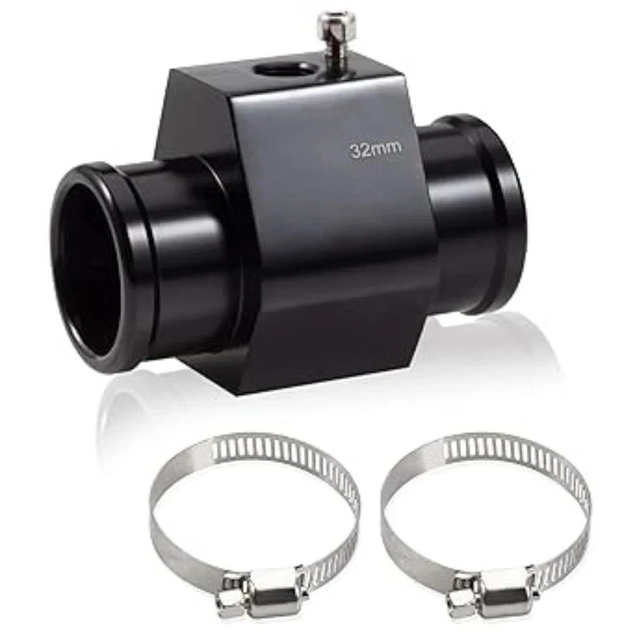 Water Temperature Joint Pipe Connector 32mm 1-1/4″ Radiator Hose Sensor Gauge