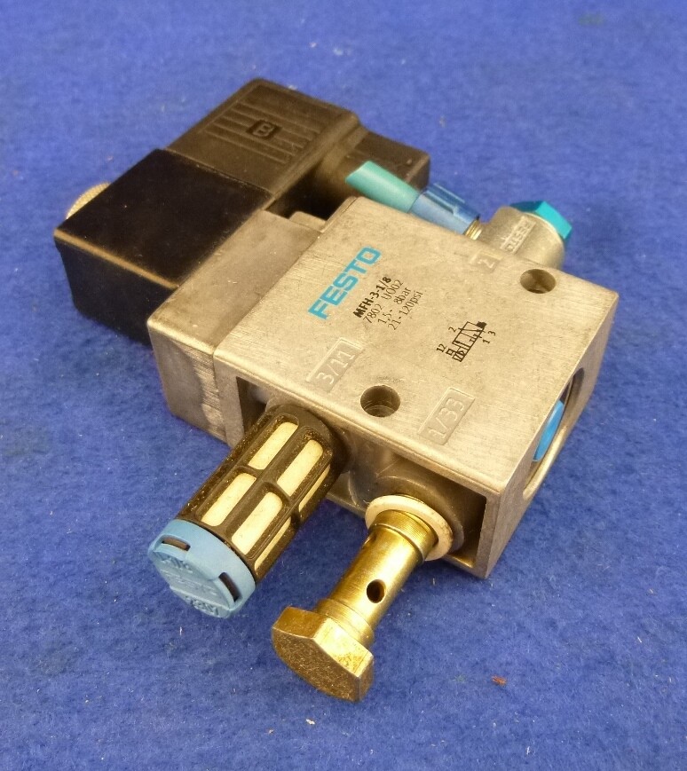 Festo Solenoid Valve / 7802 / MFH-3-1/8 / incl. Solenoid / 1.5…8bar
